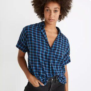 Madewell Double Faced Park Popover Shirt XXS Double Gauze